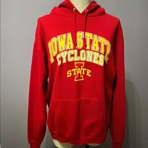 Champion Iowa State Red Hoodie Sweatshirt, size large